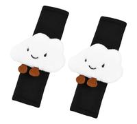 Ziyonix 2 Pezzi Protezione per Cintura di Sicurezza, Copri Cintura di Sicurezza Auto con Modello di Nuvola Bianca, Protezione Comfort per Cintura di Sicurezza Auto per Bambini e Adulti