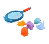Ziyonix 7 Pezzi Giocattolo da Bagno per Neonati, Animali Galleggianti Senza Foro per Spiaggia Doccia Piscina, Gioco a Rete per Pesci per Bambini, Giocattoli per Vasca per Ragazzi Ragazze