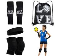 Ziyonix Confezione da 4 Ginocchiere Pallavolo, Supporto Morbido Manicotti Pallavolo, per Danza Pallavolo Basket Yoga, Ginocchio Per Uomo, Donne, e Ragazzi Taglia