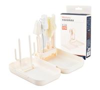 Ziyonix Il Set di Spazzole Portatili per Biberon, Rastrelliere Asciuga Biberon da Viaggio Set di Spazzole per biberon bottiglia Stendino con Scovolino per Visitare Amici e Parenti