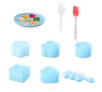 Ziyonix Set di 9 Stampi per Palline di Riso per Sushi, Onigiri Maker Mold, Sushi Maker, Fai da Te Stampo per Bento per Ristorante, Campeggio, Famiglia
