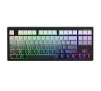 ZIYOU LANG M87V2 Triple-Mode Gaming Keyboard - Wireless, Bluetooth, Wired, RGB Backlit, Soft Silicone Quiet Switches, Side-Lit Keycaps, 4000mAh Battery, 87-Key Compact Layout