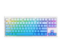ZIYOU LANG M87V2 Triple-Mode Gaming Keyboard - Wireless, Bluetooth, Wired, RGB Backlit, Soft Silicone Quiet Switches, Side-Lit Keycaps, 4000mAh Battery, 87-Key Compact Layout