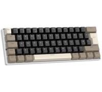 ZIYOU LANG MilkShake MK21 - Tastiera meccanica da gioco, 60% layout compatto del Regno Unito, mini tastiera cablata a 61 tasti con hot swap, retroilluminazione RGB, anti-ghosting, interruttore rosso