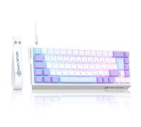ZIYOU LANG X Magic-Refiner X68HE Tastiera meccanica da gioco a scatto rapido, 8 KHz, 60% cablata, interruttore magnetico effetto Hall, azionamento regolabile, retroilluminazione RGB, rubinetto a