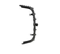 ZiYouao Chiusura per Borsa Clic Clac 22CM Fashion Arch Flower Diamond Metal Making Kiss Clasp Purse Frame for Bag Clutch Clasp To The Bag Accessories Chiusura Clic Clac per Borse(22CM Black)
