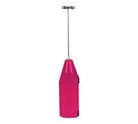 ZIYUMI Hand Milk Frother Electric Mini Kitchen Stirrer Foam Maker for Bulletproof Coffee Mini Blender Egg Milk Shake Drink Mixer Battery Operated Pink