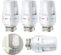 ZiYuya 4pcs Valvole di controllo della temperatura Testa valvola termostatica, TRV M30 x 1,5 testa termostatica radiatore automatico standard valvole di ricambio testa fissa