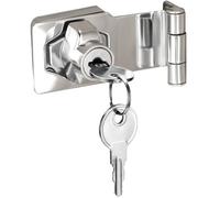 ZiYuya Lucchetto Haspe angolo retto 90 gradi, cassetto armadietto Serratura, Chiusure Hasp, serratura per porte, serratura hasp cerniera porta serratura cerniere serrature blocco petto 3 Inch