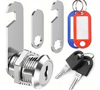 ZiYuya Mailbox Lock con chiave differente, serratura cassetto postale, scatola di lettere Lock Armadio Lock Draw Lock Cam Lock Dresser Lock per la mobilia della porta (25mm)