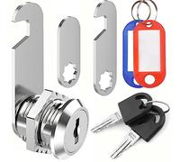 ZiYuya Mailbox Lock con chiave differente, serratura cassetto postale, scatola di lettere Lock Armadio Lock Draw Lock Cam Lock Dresser Lock per la mobilia della porta (16mm)