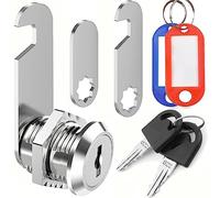 ZiYuya Mailbox Lock con chiave differente, serratura cassetto postale, scatola di lettere Lock Armadio Lock Draw Lock Cam Lock Dresser Lock per la mobilia della porta (20mm)