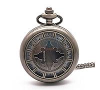 ZIYUYANG Orologio da tasca,Fashion Hollow Quartz Pocket Watch Vintage Bronze Men's and Women's Pendant Necklace Watches