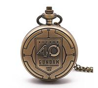 ZIYUYANG Orologio da tasca,Punk pendant quartz pocket watch bronze simple design romantic souvenir gift