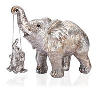 ZJ Whoest Statua di elefante Decorazione a forma di elefante, porta fortuna, salute e forza. Regali a forma di elefante per donne, regali per la mamma. Decorazioni applicabili a casa, ufficio, mensola