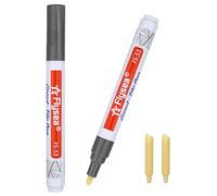 ZJCANGLIU 2 matite per fughe grigie, per piastrelle, colore gugen, resistente all'acqua del bagno, ad asciugatura rapida, impermeabile, con 2 punte di ricambio (grigio scuro)