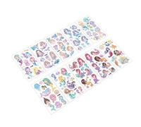 ZJchao 10 Pezzi Glitter Tatuaggi Temporanei Adesivi Animali Patch di Tatuaggi Scintillanti per Bambini con un Design Carino per Feste in Piscina Estiva (Tipo 2)