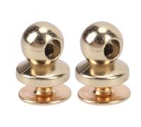 ZJchao 100 Rivetti a Testa Tonda 8 Mm con Asta in Ferro 6 Mm Elementi di Fissaggio in Lega di Alluminio per Artigianato in Pelle, Borse, Portafogli, Progetti Fai Te Kit di Rivetti con Bottoni