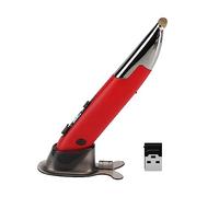 ZJchao 2,4 G di Penna Mouse Wireless, Input Vocale 500 Parole Min 98% Precisione 128 Lingue 3 Dpi Regolabile 800-1200-1600 Ergonomico Silenzioso per il Computer Portatile del Laptop PC (rosso)