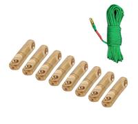 ZJchao 20 pz. Ottone Corda Girevole Fibbia di Fissaggio Chiusura 4mm Solido Universale Elettrolitico A Prova di Ossidazione per Abbigliamento Borsa Scarpe Rete Casting Cintura