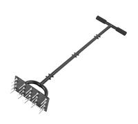 ZJchao 20 Spikes Aerotor per la Prato, Strumento Aeratore del Cantiere Manuale, Manico T 34,6 Pollici e Leva del Piede per Cure per Il Giardino del Giardino da Giardino