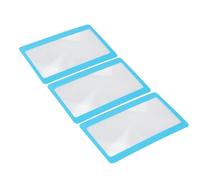 ZJchao 20pcs Ingrandimento di Vetro, le Lenti Portatili a Blu Gradino di Credito per la Scheda di Credito per i Collezionisti di Francobolli ID Holder Holder Menu