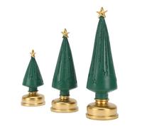 ZJchao 3 Figurine per Albero di Natale, Luci Scintillanti a LED con Timer per Decorazioni Natalizie per la Casa