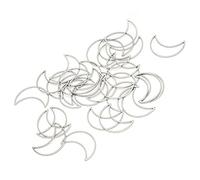 ZJchao 30 Pezzi Aperti da 30 Pezzi, Cornici per Gioielli in Resina Che Producono di Gioielli a Forma di Luna Fai -da -te la Cornice a Cornice Aperta per Mestiere Resina (A forma di luna Piccolo*30