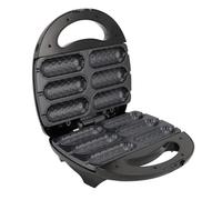 ZJchao 6 Mais Cani Waffle Maker, Macchina per Hot Dog da 850W Riscaldamento Rapido Controllo Automatico della Temperatura Anti Stick con una Tenda Croccante (Plug 220v)