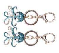 ZJchao Accessorio Pendente con Ciondolo per Borsa Portachiavi con Alla Moda Polpo, 2 Pezzi (#2)