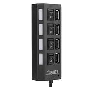 ZJchao Adattatore per Trasferimento Dati Ad Alta velocità Hub USB 2.0 a 4 Porte per PC, Desktop e Laptop (#1)