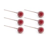 ZJchao Agrifoglio, Bacche Rosse Decoro Natalizio 100pcs Artificiali Bacche di Agrifoglio Steli di Bacche Rosse Decorazioni per Feste di Nozze per Ghirlanda Natalizia Tavolino da