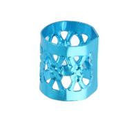 ZJchao Anelli per Perle della Treccia per Capelli Regolabili, Accessori per Parrucca 100 Pezzi con 4 Colori, Realizzati in Metallo per la Decorazione di Bellezza per Capelli (BLUE)