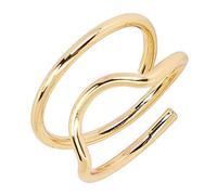 ZJchao Anelli per Unghie, Unghie Anelli con Design Unico per in Rame Elettroplati per Donne per Donne (oro 3046)