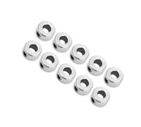 ZJchao Anello di Bloccaggio del Collare per Albero in Ferronichel Elettrolitico da 10 Pezzi per Dispositivi di Precisione (Stile latte 5,1 mm)