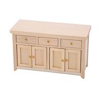 ZJchao Armadietto per Casa delle Bambole, Accessori per la Decorazione della Casa delle Bambole Armadietto Portaoggetti per delle in Scala 1:12 in Betulla per Bambini (Legna)