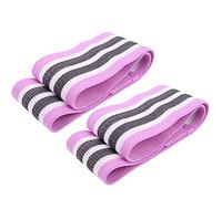 ZJchao Bande di Resistenza, 2 Pcs/set Fitness Resistance Loop Bande Bande di Resistenza per Elaborare Gambe con Cinturino da Allenamento Elastico Non Slitta (PURPLE)