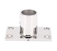 ZJchao Base di Stanchion per Binario, 2 Pacchi da 90 Gradi in Acciaio Inossidabile con Super Specchio con Barca Mari (25 mm)
