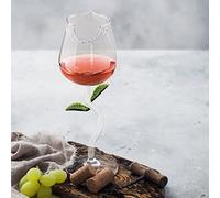 ZJchao Bicchiere da Vino Capovolto, Bicchiere da Vino Rosa da Rosa da Cocktail in Vetro Borosilicato da Cocktail con Questo Splendido da Che Funge Anche da Opera d'arte per Migliorare (#10)