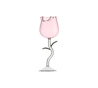 ZJchao Bicchiere da Vino Capovolto, Bicchiere da Vino Rosa da Rosa da Cocktail in Vetro Borosilicato da Cocktail con Questo Splendido da Che Funge Anche da Opera d'arte per Migliorare (#6)