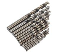 ZJchao Bit di Perforazione Set, Bit per Trapano a Rotelle 15 Pc con Trapani di Cobalto in Oro Ossidato a 135 ° Set per Trapano per Universale per il Taglio dei Metalli Duri