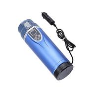 ZJchao Bollitore Elettrico, 350 Ml di Viaggio Multifunzione Portatile Teakettle Tazza di Acqua Calda Tazza di Esposizione Lcd di Riscaldamento da Viaggio con Bottiglia di Acqua Calda per il (BLUE)