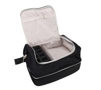 ZJchao Borsa Organizer per Smalti per Unghie, Custodia Viaggio Professionale per Manicure, con capacità di 60 Bottiglie e Divisori Rimovibili, per Strumenti del Salone e Conservazione (BLACK)