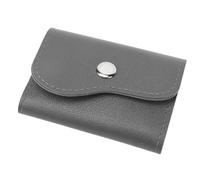 ZJchao Borsa Portaoggetti per Punte per Trapano per Unghie Organizzatore Portatile Impermeabile a Prova di Polvere Punte per Unghie Grigie a 16 Fori in Pelle PU