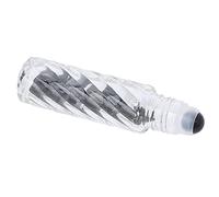 ZJchao Bottiglie a Rulli di Olio Essenziale Rotolare su Bottiglie Bottiglie a Sfere a Sfere a Rulli Essenziali da 10 Ml di Protezione UV a Prova di Perdita (Bottiglia di ghiaia a sfera di raggio nero)