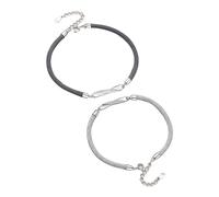 ZJchao Bracciale Coppia 2 Pezzi, Corda Intrecciata di, bell'aspetto, Dimensioni Regolabili, Ideale per Natale