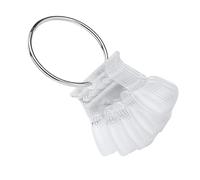 ZJchao Campioni Per Unghie, Campioni Per Unghie 4 Colori 50 Pezzi Suggerimenti Per La Pratica Dell'Arte Delle Display Smalto Per Display Gel Per Smalto Per Nail Art Per Pratica di Per (Trasparente)