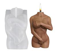 ZJchao Candela per Corpo in Silicone Fai - -te Candela a Forma di Corpo 3d per Preparare la Candela del Sapone Fai - -teatro in Gesso Silicone Riutilizzabile per (Aggiorna la versione della luna)