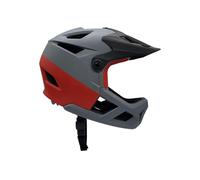 ZJchao Casco da Mountain Bike Leggero Ammortizzatore di Ammortizzazione Visor Goggle Porta 55-59 Cm Nera (rosso)