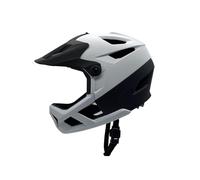ZJchao Casco da Mountain Bike Leggero Ammortizzatore di Ammortizzazione Visor Goggle Porta 55-59 Cm Nera (WHITE)